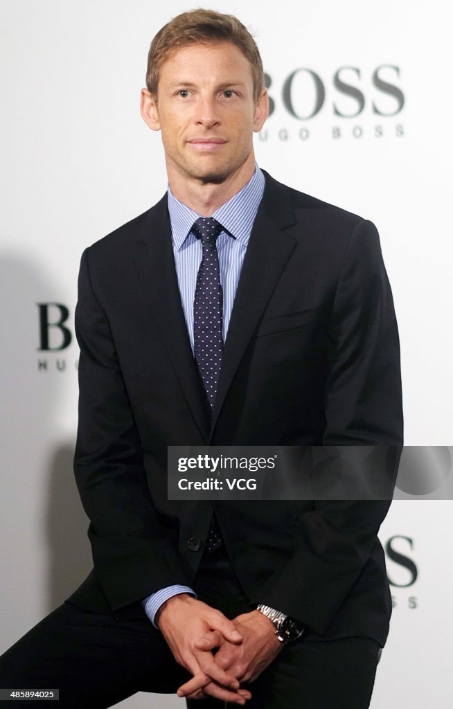 Jenson Button Promotes HUGO BOSS In Shanghai