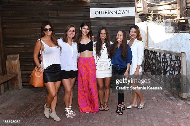 Sarah Clark, Taylor Slater, Karen Shimel, Olemma Miller, Kalani Miller and Hana Miller attend Kelly Slater, John Moore and Friends Celebrate the...