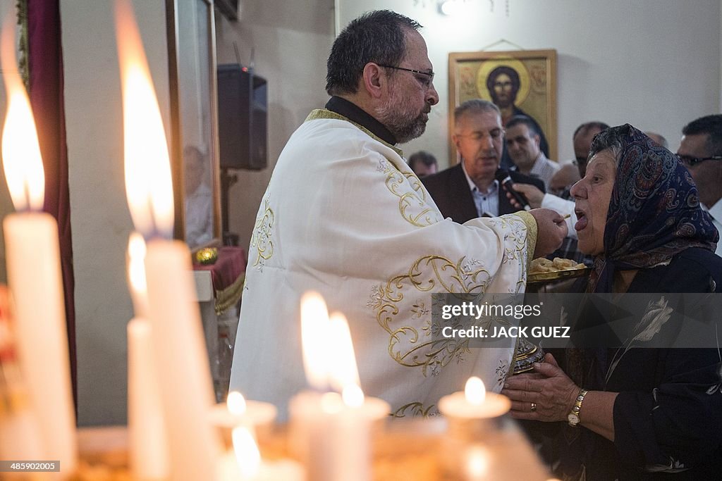 ISRAEL-PALESTINIAN-EASTER-MASS