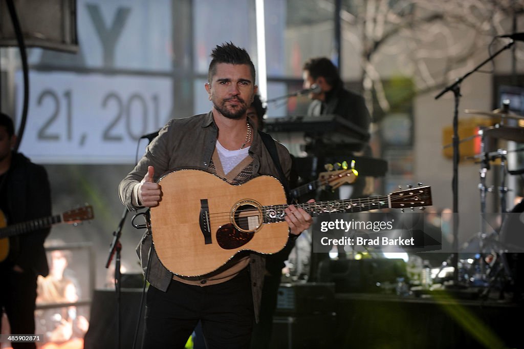 Juanes Performs On NBC's "Today"