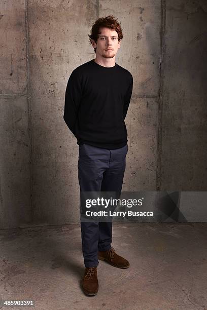 Actor Jack O'Connell from "Starred Up" poses for the Tribeca Film Festival Getty Images Studio on April 21, 2014 in New York City.