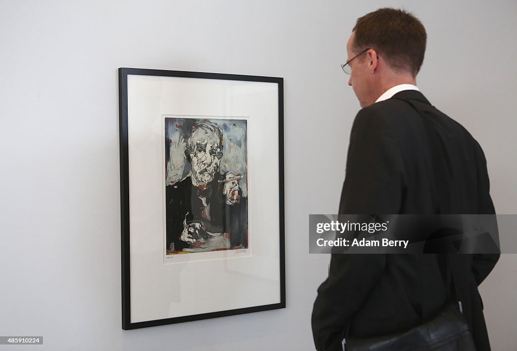 Armin Mueller-Stahl Attends 'Menschheitszirkus' Exhibition Opening