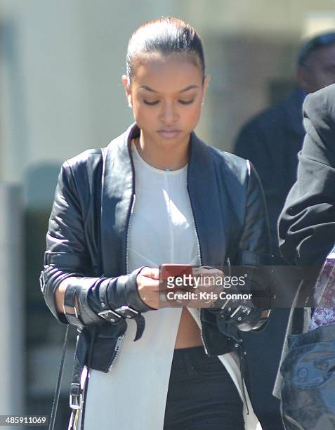Karrueche leaves the H. Carl Moultrie 1 Courthouse after it was announced the start of Chris Brown's assault trial is to be pushed back to Wednesday...
