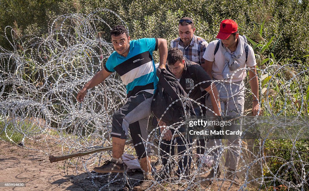 Record Number Of Migrants Flowing Into Hungary Across Its Borders With Serbia