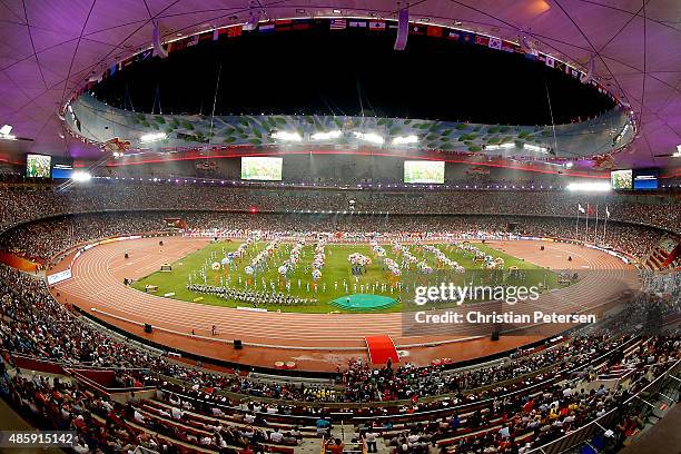 General view of the closing ceremony during day nine of the 15th IAAF World Athletics Championships Beijing 2015 at Beijing National Stadium on...