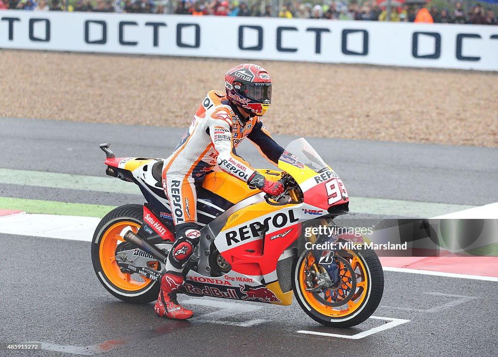 Brad Pitt Attends The MotoGP British Grand Prix Race At Silverstone Ahead Of The Release Of The Documentary "Hitting The Apex"