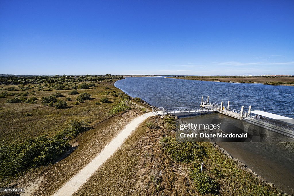 View of the Matanzas River,Fort Matanzas National