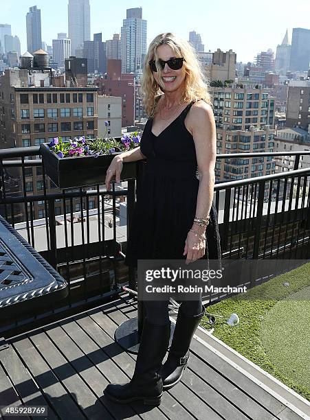 Karen Leigh Hopkins attends Women's Film Brunch at Company 3 on April 21, 2014 in New York City.