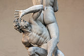 Piazza della Signoria, sculpture Rape of the Sabines by Giambologna