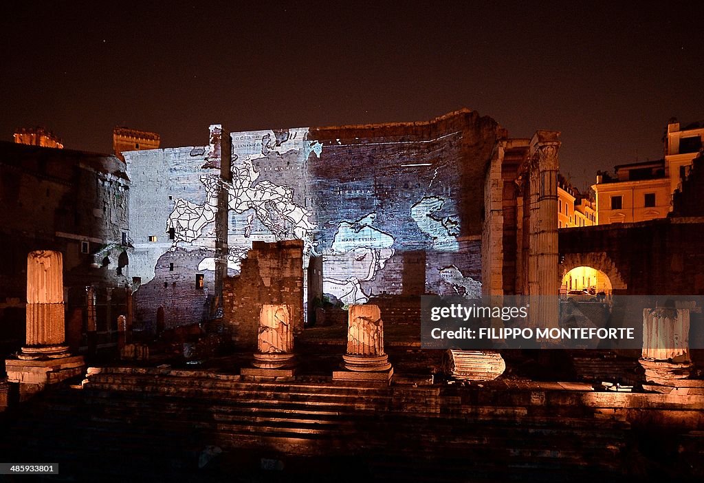 ITALY-ROME-AUGUSTUS FORUM-ANNIVERSARY