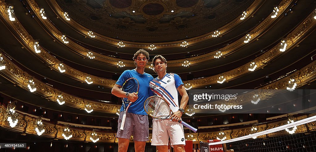 Celebrities at Open Banc Sabadell Barcelona - Conde de Godo Tournament 2014