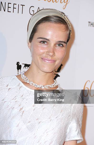 Actress Isabel Lucas attends the Humane Society Of The United States 60th Anniversary Benefit Gala on March 29, 2014 at The Beverly Hilton Hotel in...