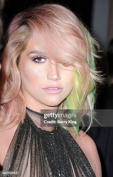 Recording Artist Kesha attends the Humane Society Of The United States 60th Anniversary Benefit Gala on March 29, 2014 at The Beverly Hilton Hotel in...