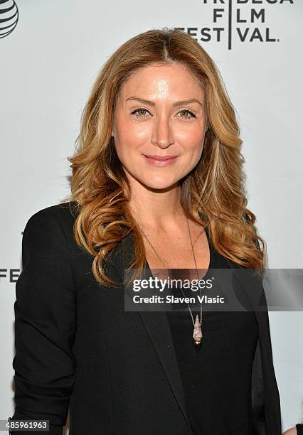 Actress Sasha Alexander attends the Shorts Program: Soul Survivors during the 2014 Tribeca Film Festival at AMC Loews Village 7 on April 21, 2014 in...