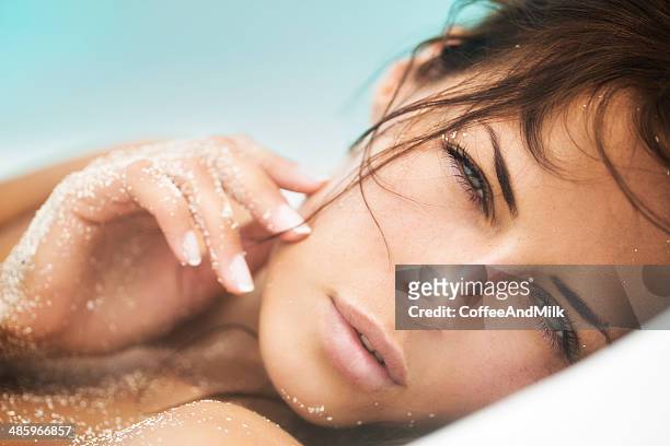 woman on the beach - tanned body stock pictures, royalty-free photos & images