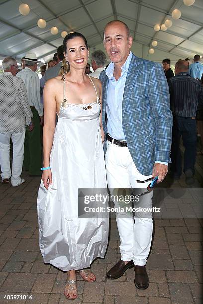 Annette Lauer and Matt Lauer attend the 2015 Hamptons Classic Grand Prix on August 30, 2015 in Bridgehampton, New York.