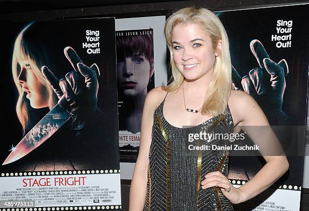 Lenay Dunn attends the "Stage Fright" premiere at the IFC Center on April 21, 2014 in New York City.