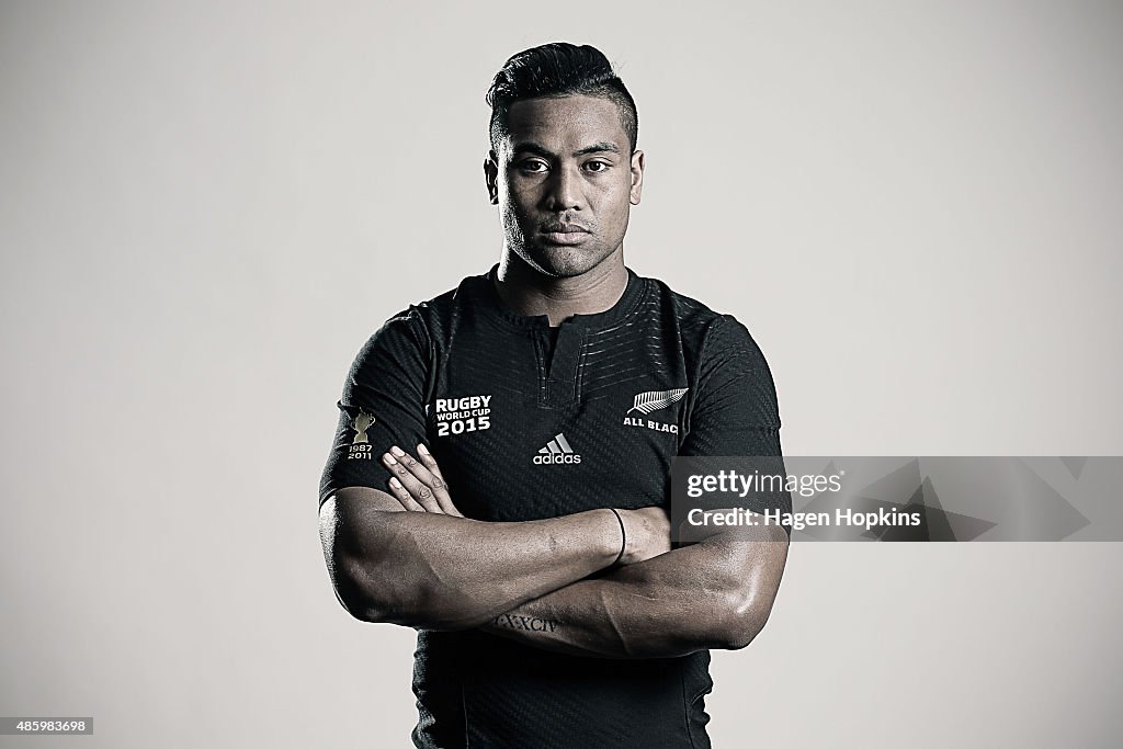 New Zealand All Blacks Rugby World Cup Squad Portrait Session