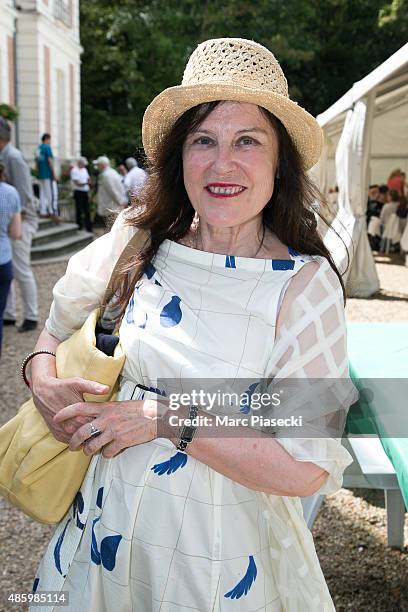 Irene Frain attends the 2Oth 'La Foret des Livres' book fair on August 30, 2015 in Chanceaux-pres-Loches, France.