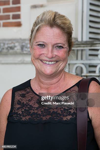 Marina Carrere d'Encausse attends the 2Oth 'La Foret des Livres' book fair on August 30, 2015 in Chanceaux-pres-Loches, France.