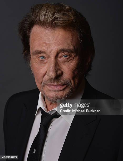 French singer and actor Johnny Hallyday poses for a portait during the 18th Annual City Of Lights, City Of Angels Film Festival at the Directors...