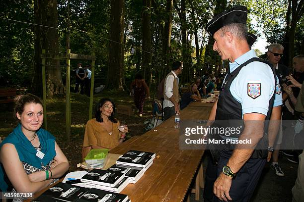 Jeannette Bougrab attends the 2Oth 'La Foret des Livres' book fair on August 30, 2015 in Chanceaux-pres-Loches, France.