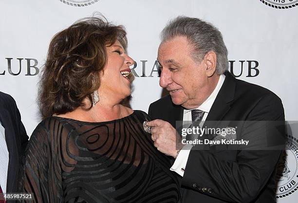 Lanie Kazan and Stewie Stone attends The Friars Club Salute To Freddie Roman And Stewie Stone at The Pierre Hotel on April 21, 2014 in New York City.