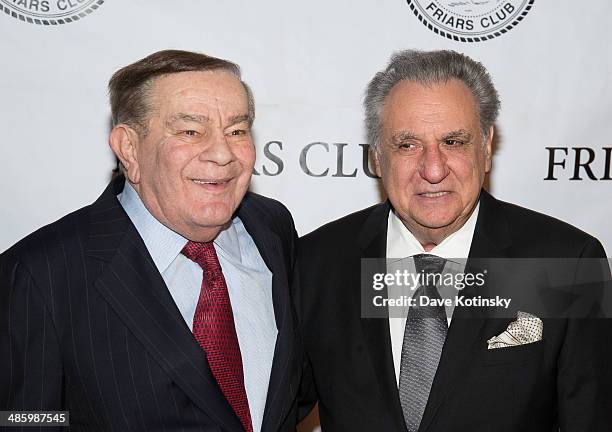 Freddie Roman and Stewie Stone attends The Friars Club Salute To Freddie Roman And Stewie Stone at The Pierre Hotel on April 21, 2014 in New York...