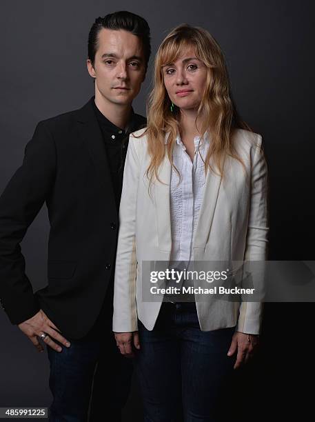 Director Helier Cisterne and writer Katell Quillevere poses for a portait during the 18th Annual City Of Lights, City Of Angels Film Festival at the...