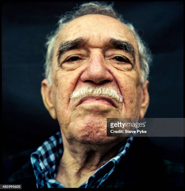 Headshot portrait of Nobel prize-winning Columbian author and journalist Gabriel Garcia Marquez , Los Angeles, California, July 2007.