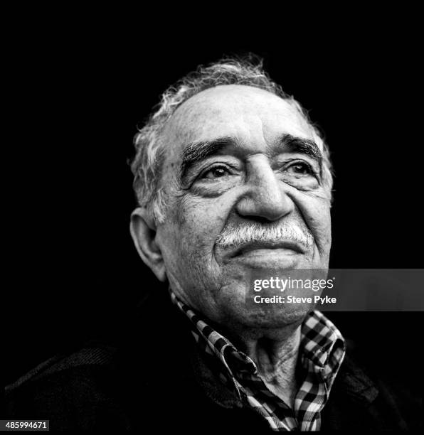 Headshot portrait of Nobel prize-winning Columbian author and journalist Gabriel Garcia Marquez , Los Angeles, California, July 2007.