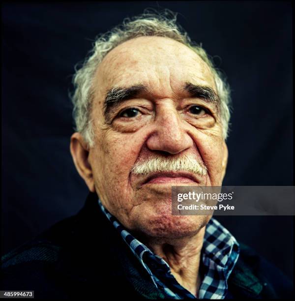 Headshot portrait of Nobel prize-winning Columbian author and journalist Gabriel Garcia Marquez , Los Angeles, California, July 2007.