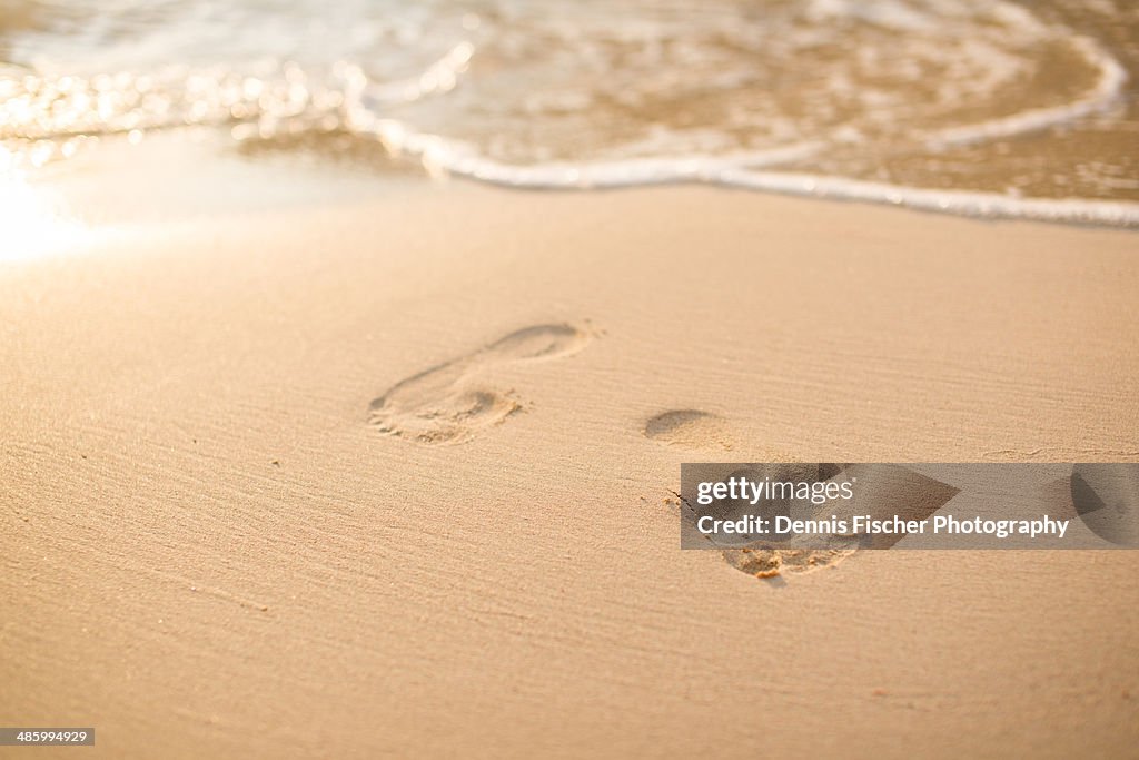 Footprints in sand