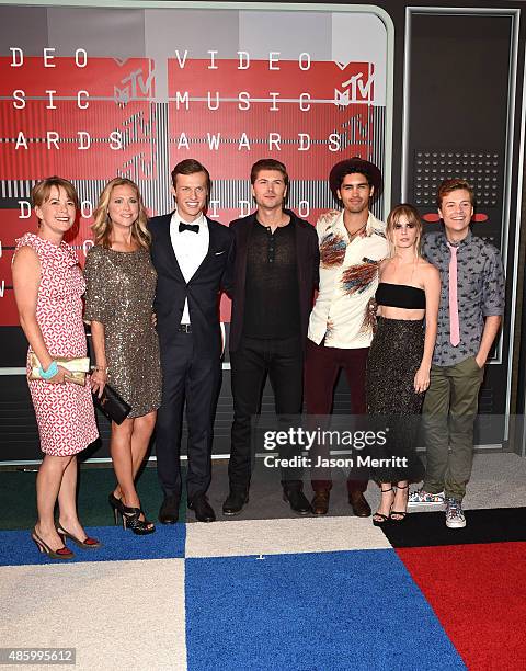 Writer/producer Jill E. Blotevogel, actors Tracy Middendorf, Connor Weil, Amadeus Serafini, Tom Maden, Carlson Young and John Karna attend the 2015...