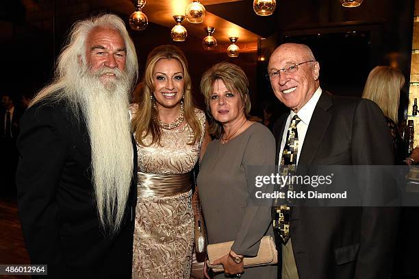 Simone De Staley, William Lee Golden and guests during The Oak Ridge Boys' William Lee Golden Weds Simone De Staley on August 29, 2015 at The...