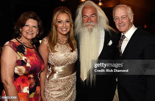 Simone De Staley, William Lee Golden and guests during The Oak Ridge Boys' William Lee Golden Weds Simone De Staley on August 29, 2015 at The...