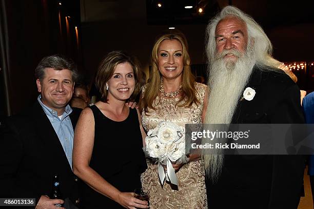 Simone De Staley, William Lee Golden and guests during The Oak Ridge Boys' William Lee Golden Weds Simone De Staley on August 29, 2015 at The...