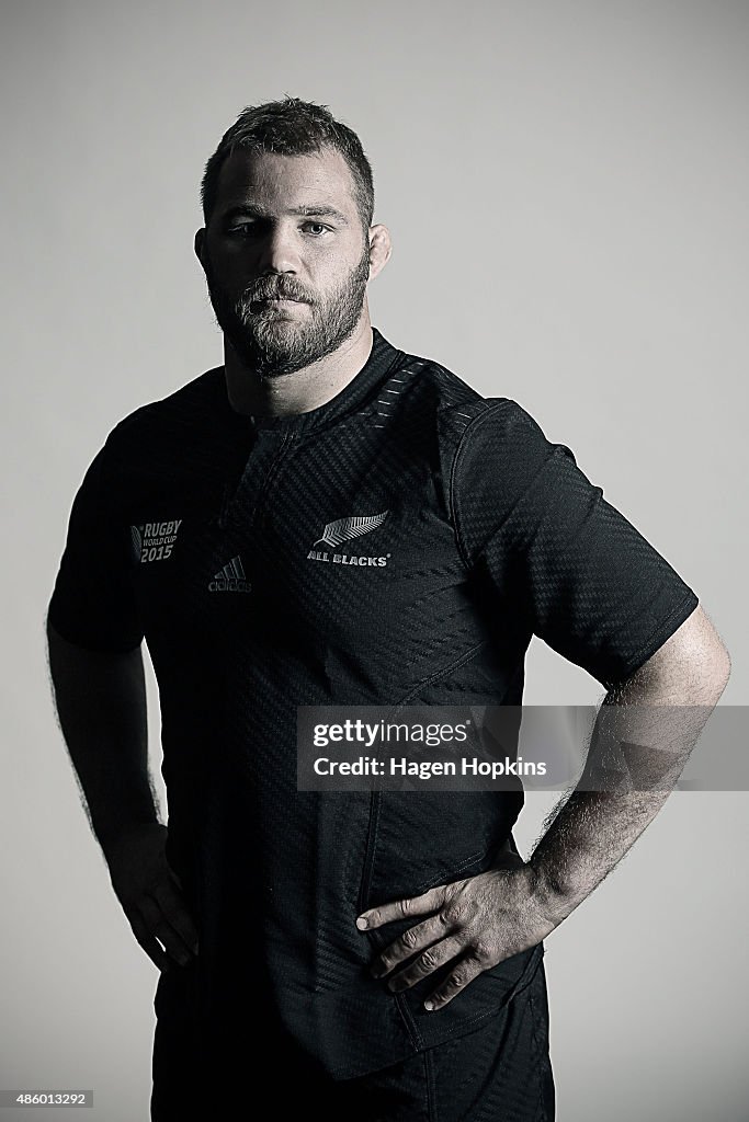 New Zealand All Blacks Rugby World Cup Squad Portrait Session