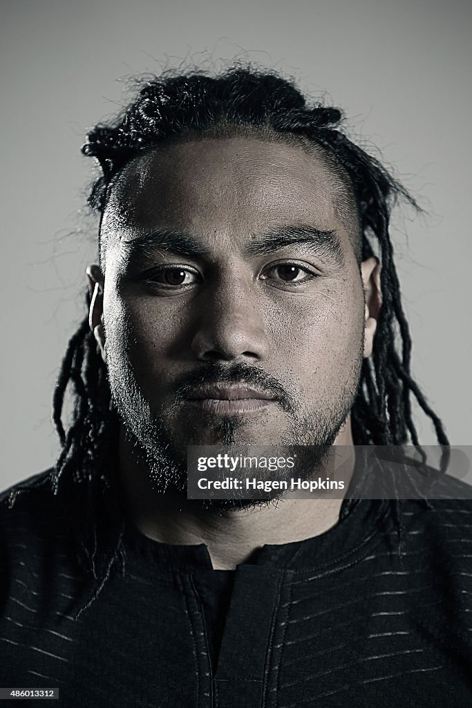 New Zealand All Blacks Rugby World Cup Squad Portrait Session