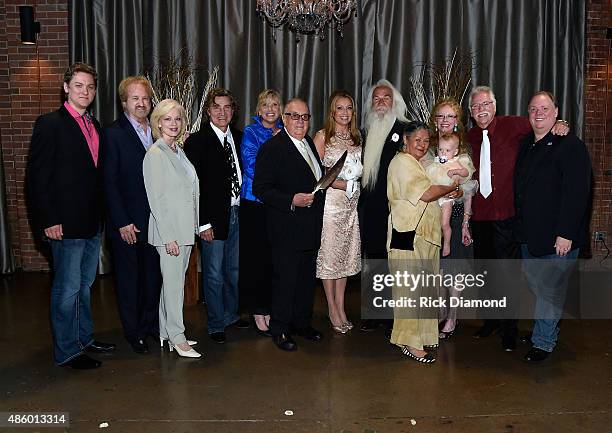 Simone De Staley, William Lee Golden and Family during The Oak Ridge Boys' William Lee Golden Weds Simone De Staley on August 29, 2015 at The...