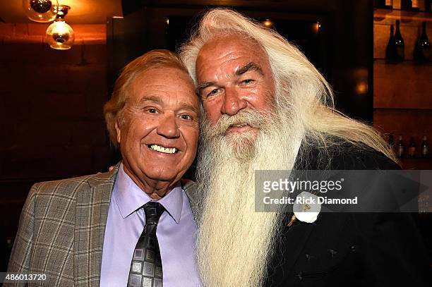 William Lee Golden and guest during The Oak Ridge Boys' William Lee Golden Weds Simone De Staley on August 29, 2015 at The Rosewall in Nashville,...