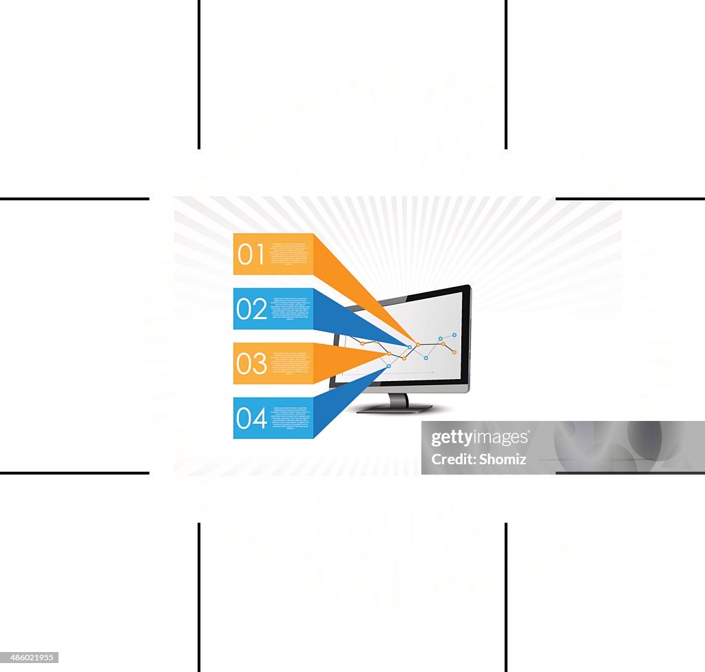 Light Text Boxes With Realistic 3d Computer High-Res Vector Graphic ...