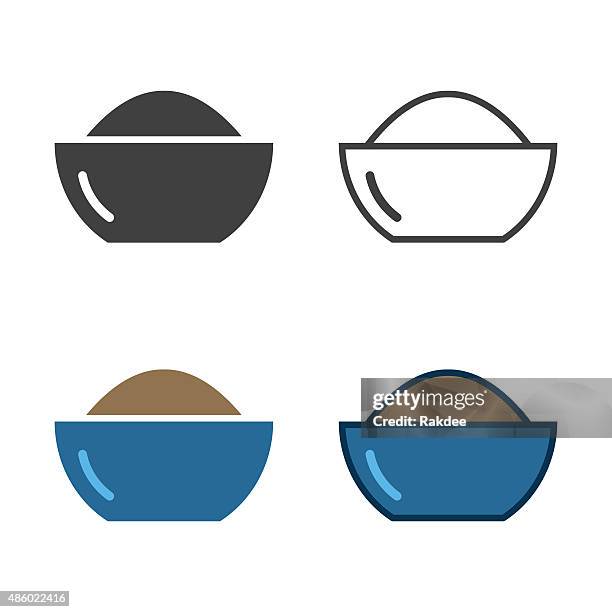 bowl of powder-symbol - sweet bun stock-grafiken, -clipart, -cartoons und -symbole