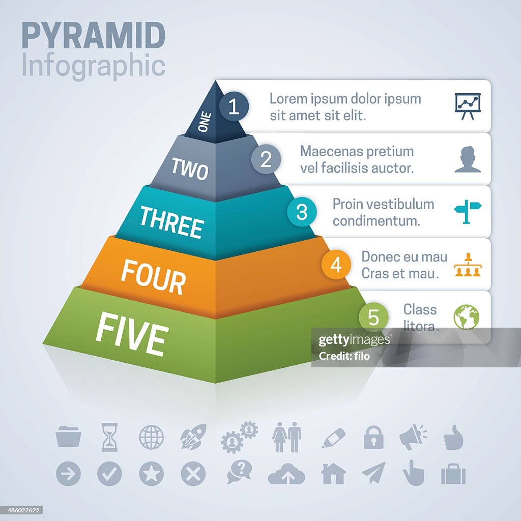 Pyramid-Infografik
