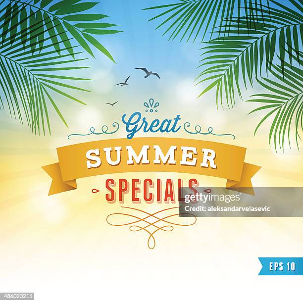 summer background - spring break stock illustrations