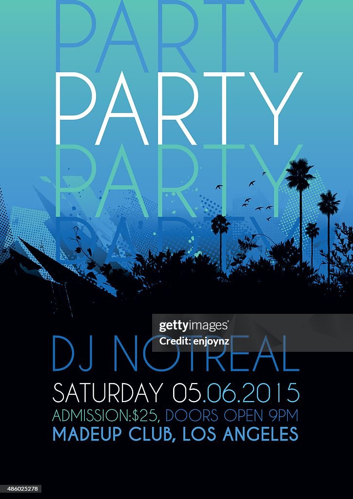 Nightclub party poster