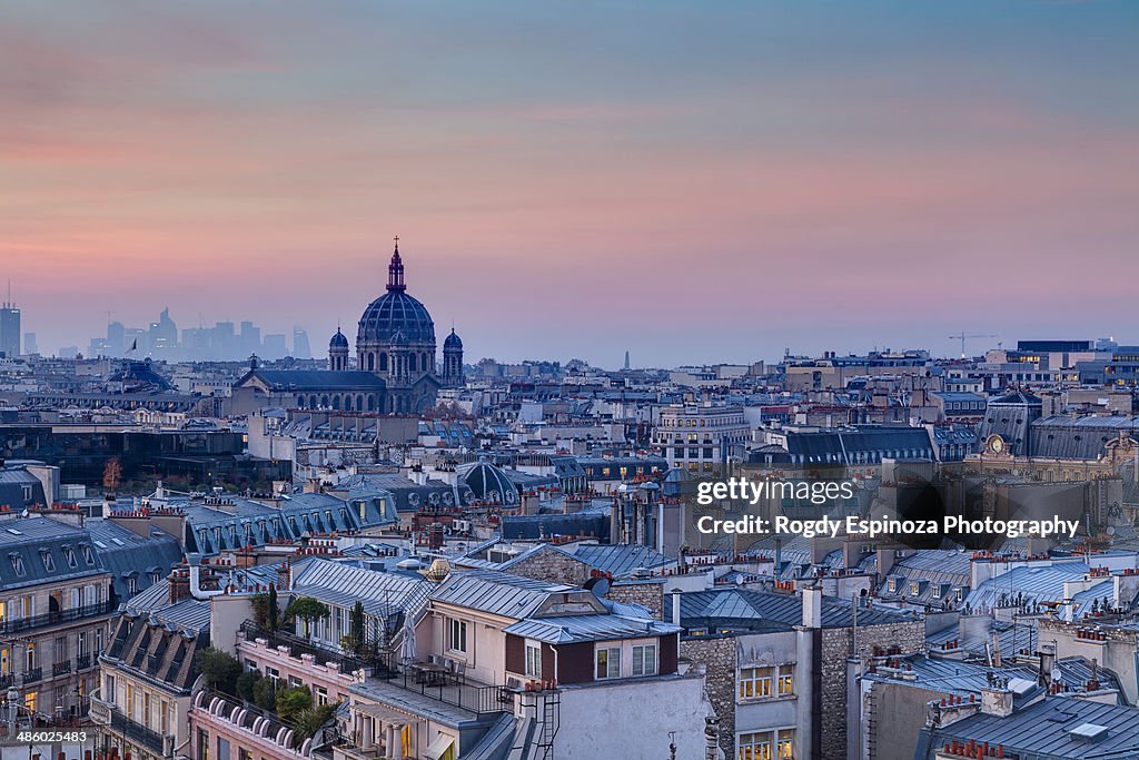 Paris Rooftops During Sunset High-Res Stock Photo - Getty Images
