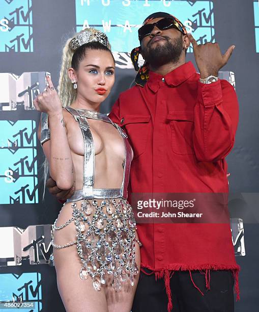 Host Miley Cyrus attends the 2015 MTV Video Music Awards at Microsoft Theater on August 30, 2015 in Los Angeles, California.