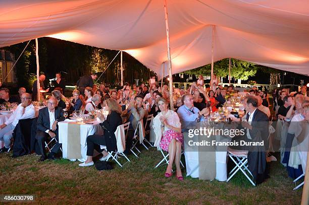 General view of atmosphere at the Angouleme film festival closing dinner hosted by IWCduring the Festival du Film Francophone d'Angouleme on August...