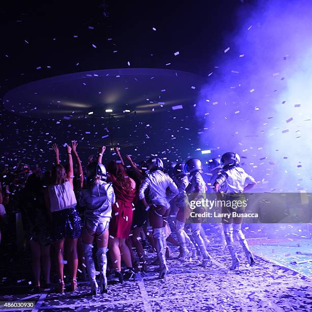 General view of the carpet at the 2015 MTV Video Music Awards at Microsoft Theater on August 30, 2015 in Los Angeles, California.